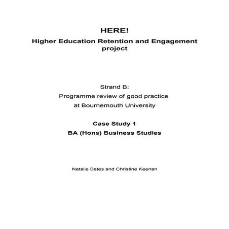 HERE! Project Case Study 1   