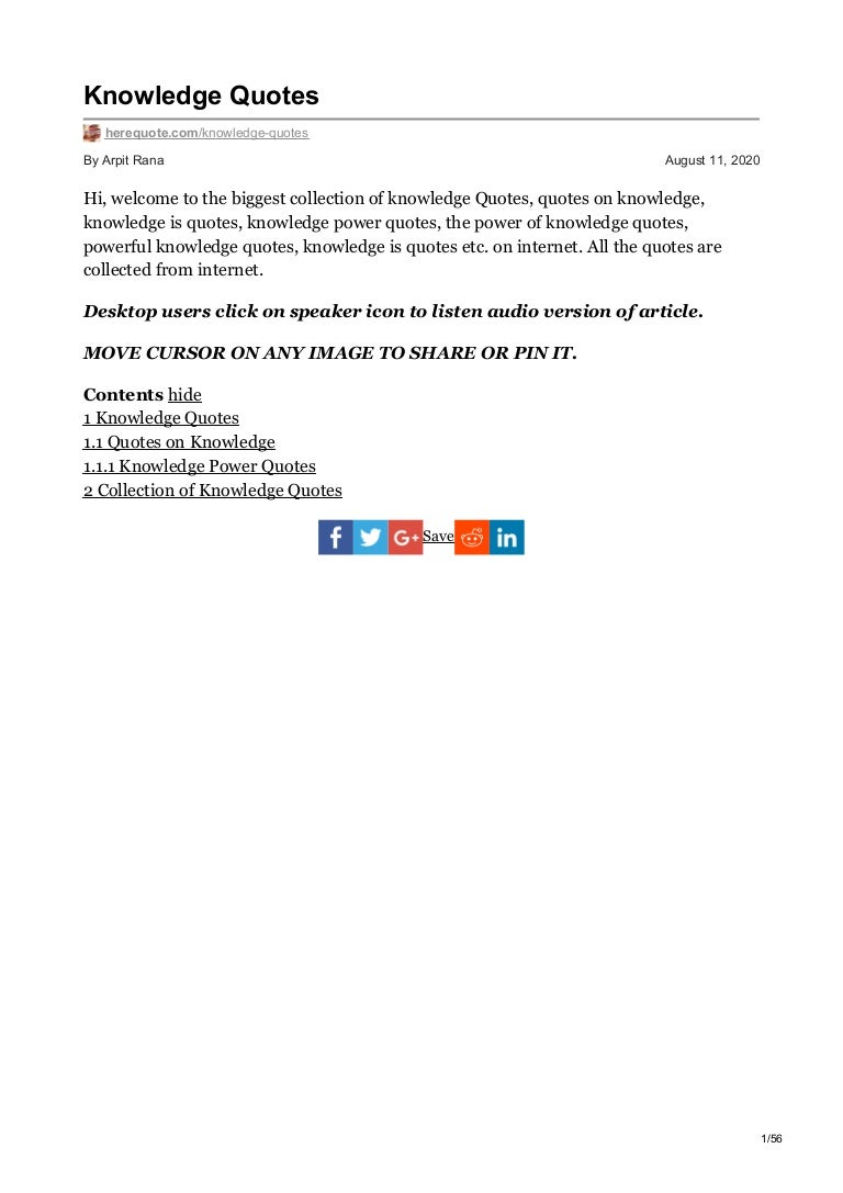 Herequote Com Knowledge Quotes