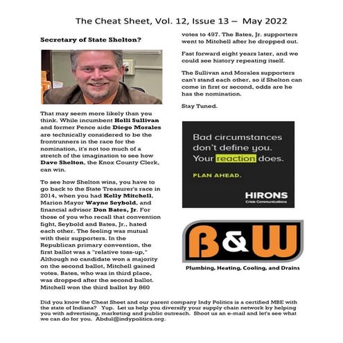 Here's A Cheat Sheet on Us