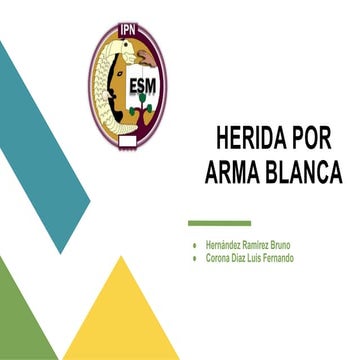 HERIDA POR ARMA BLANCA  presentacion  para exponer