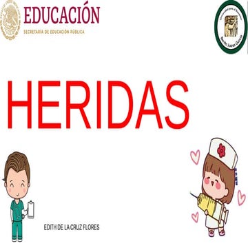 Una herida es una ruptura o abertura en la piel. La piel protege el cuerpo de...