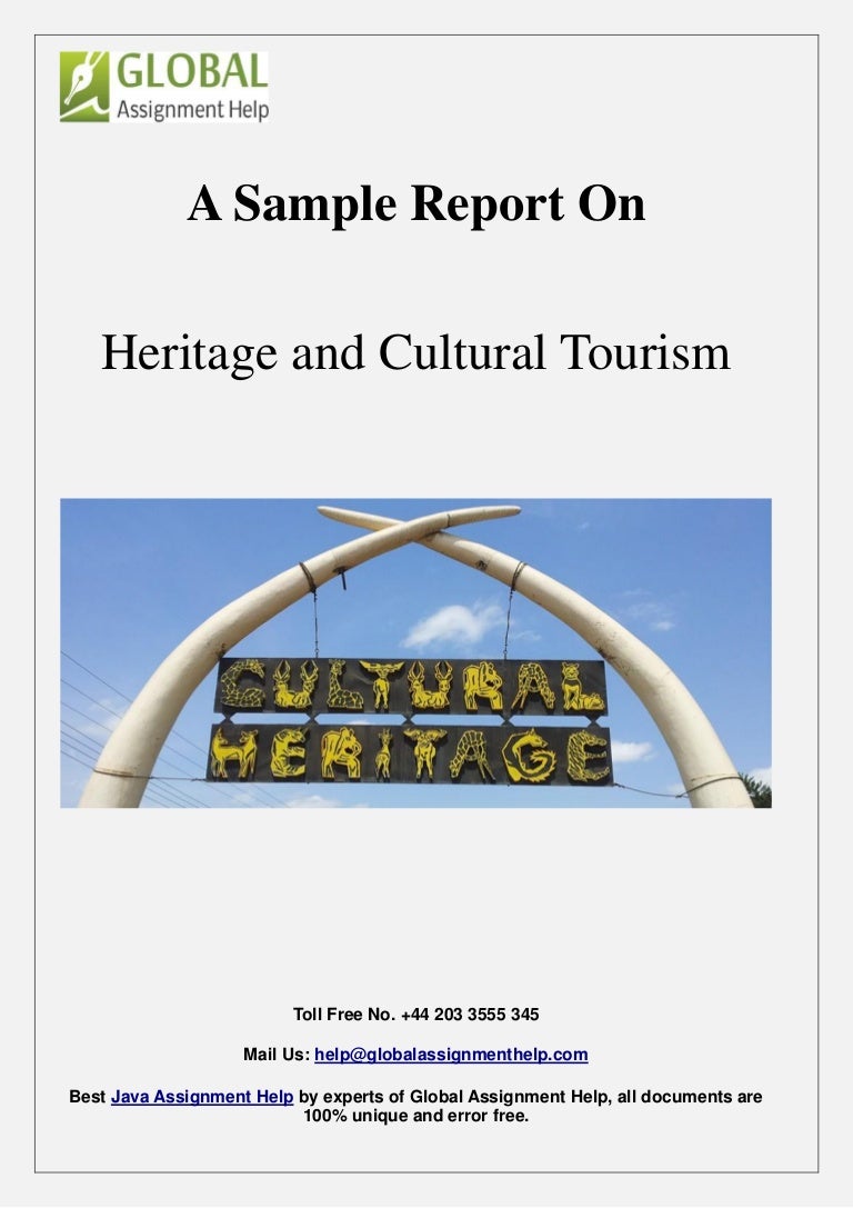 Sample Report on Heritage and Cultural Tourism