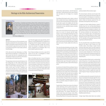 Heritage in the Hills: Architectural Preservation