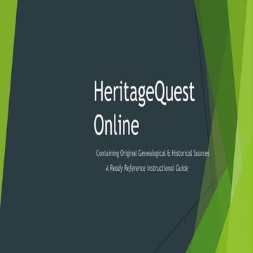 HeritageQuest Online