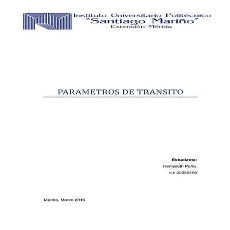 parametros de transito