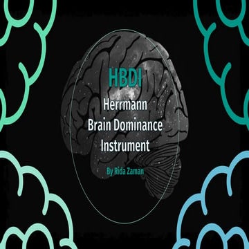 Herman brain dominance instrument