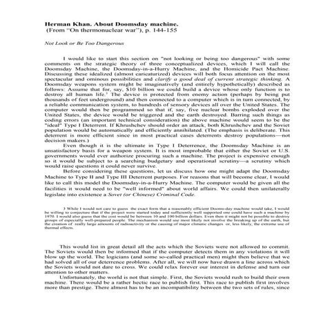 Herman Khan. About cobalt bomb and nuclear weapons.