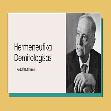 Hermeneutika Demitologisasi rudolf bultman.pptx