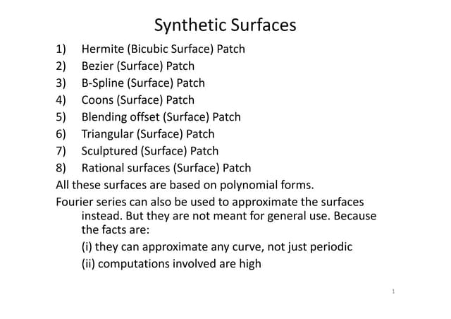 Hermite bicubic-surface-patch