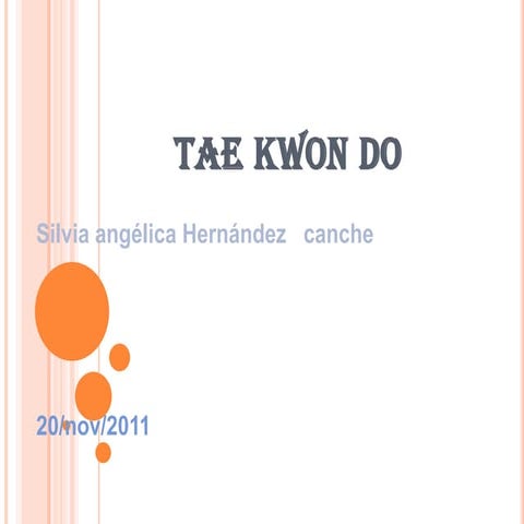 presentacion tae kwon do