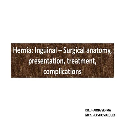 Inguinal hernia examination | PPT