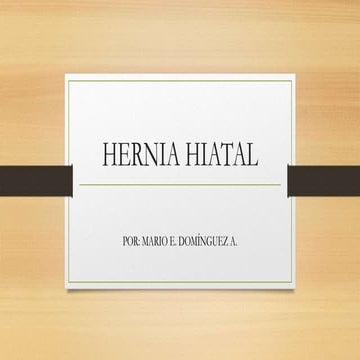 Hernia hiatal