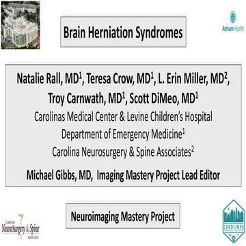 Herniation Syndromes - Neuro Imaging Master Series
