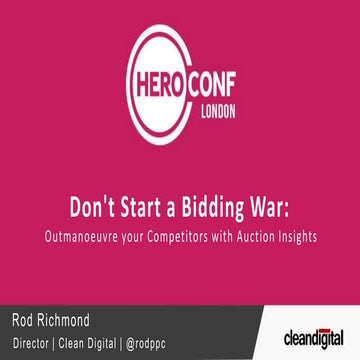 Don't Start A Bidding War: Outmaneuver Your PPC Competitors