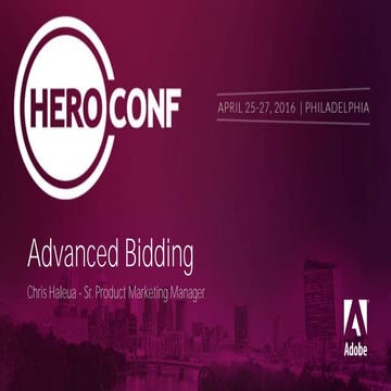 Hero conference   2016 - advanced bidding