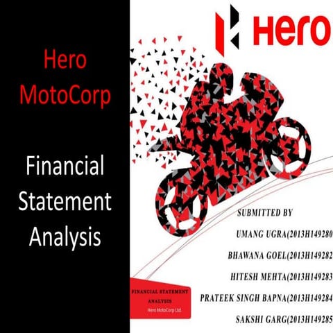 Hero MotoCorp Financial Analysis Report