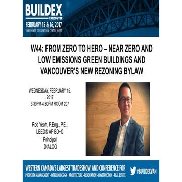 Hero to Zero: Understand and meet Vancouver's new energy and emission require...