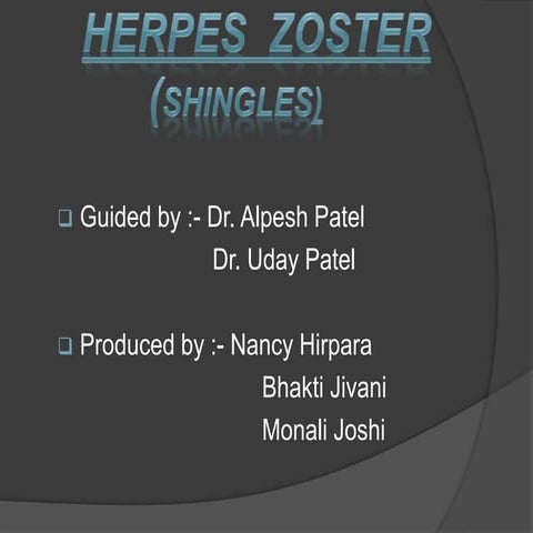 Herpes zoster