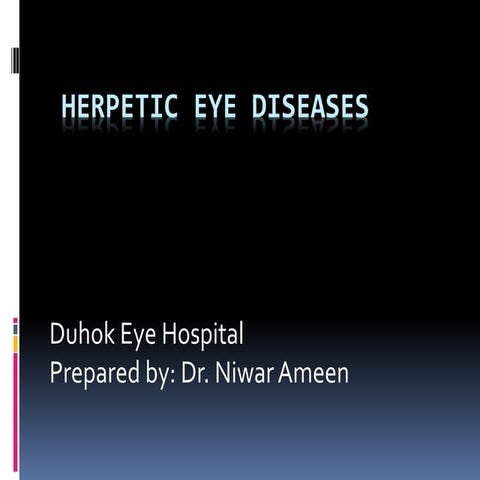 herpes simplex ocular diseases