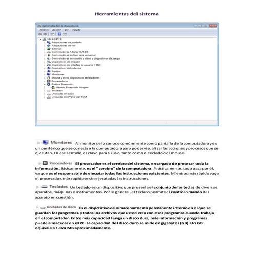 Herramientad del sistema