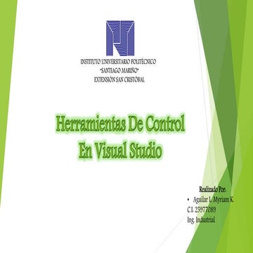 Herramientas de control en Visual Studio
