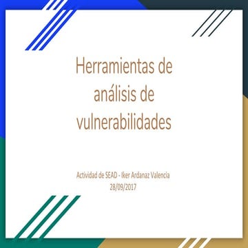 Herramientas de análisis de vulnerabilidades