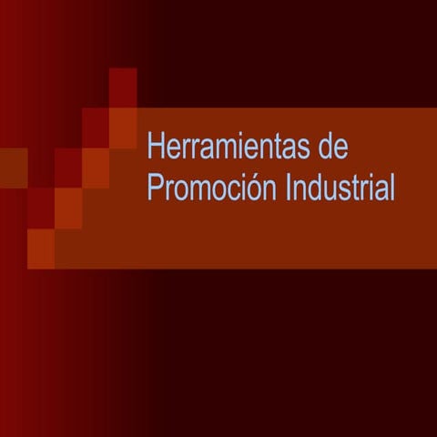 Herramientas De Promocion Industrial