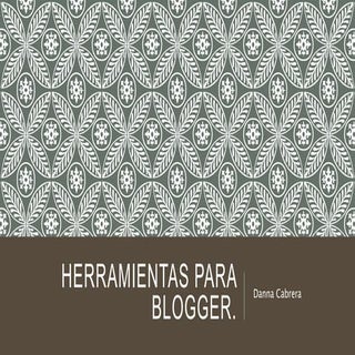 Herramientas para blogger