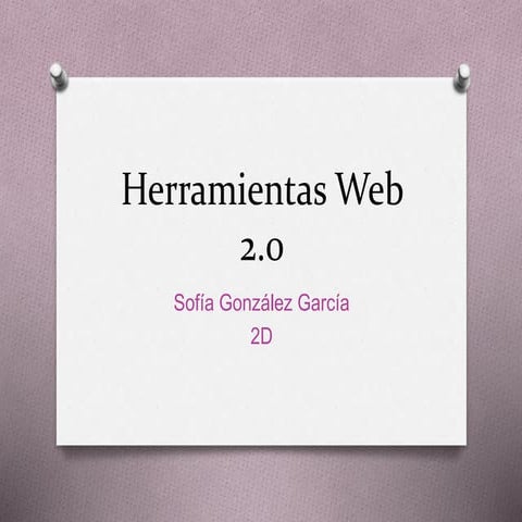 Herramientas web 2.0