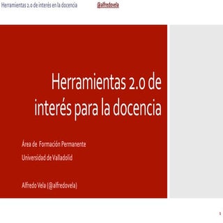 Herramientas 2.0 de interés para la...
