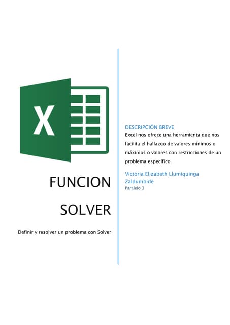 Función Solver