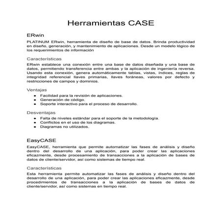 Herramientas CASE