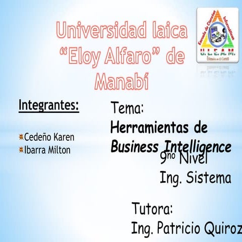 Herramientas de business intelligence