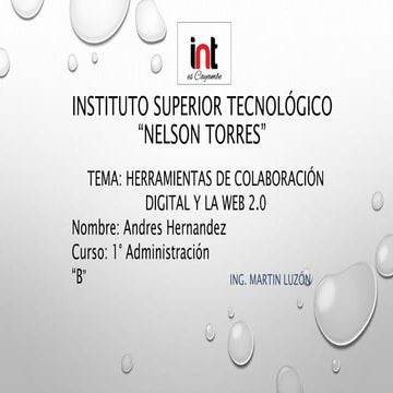 Herramientas de colaboracion digital web 2.0