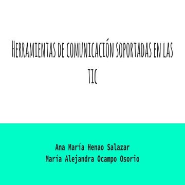 Herramientas de colaboracion para la educacion