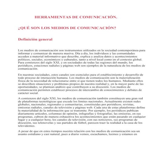 Herramientas de comunicación