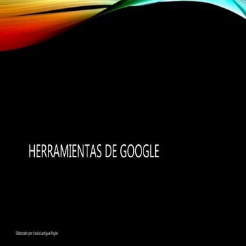 Herramientas de google iraola