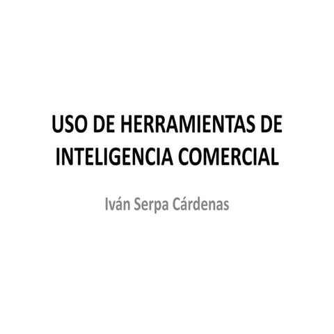 Herramientas de inteligencia comercial i serpa