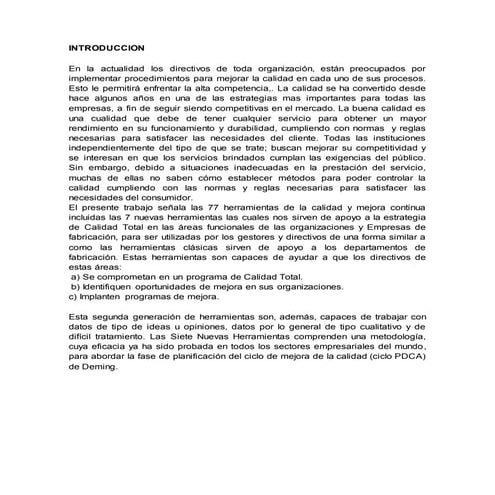 Herramientas de la calidad