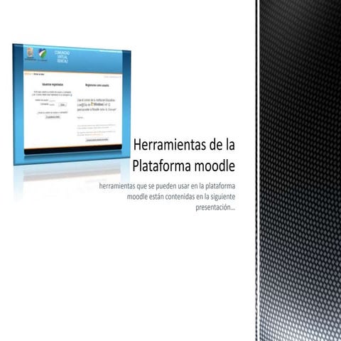 Herramientas de la plataforma moodle