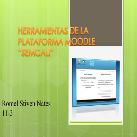 Herramientas de la plataforma moodle