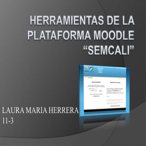 Herramientas de la plataforma moodle