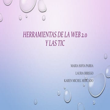 Herramientas de la web 2.0