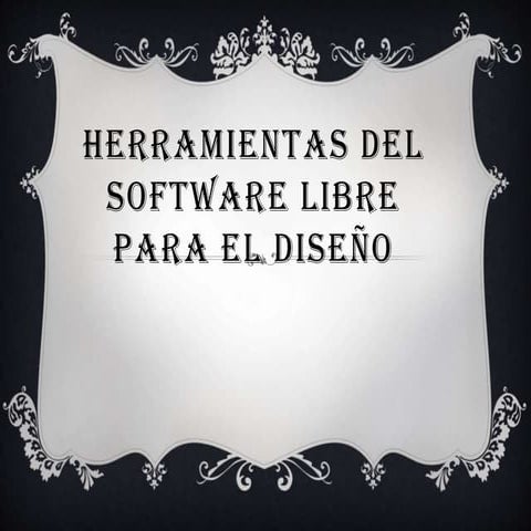 Herramientas del software libre para el diseño