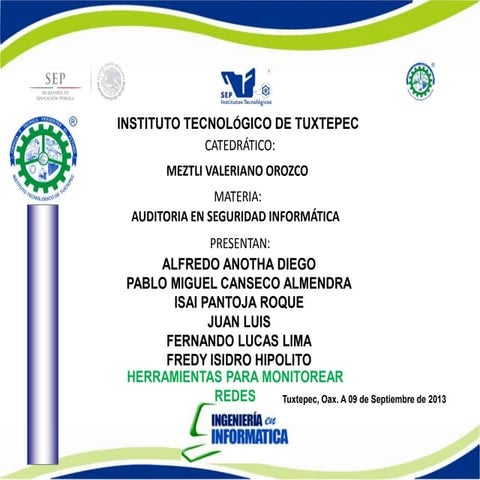 Herramientas de monitoreo de redes