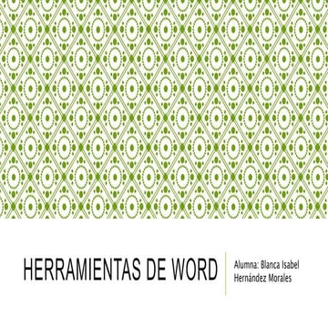 Herramientas de word 