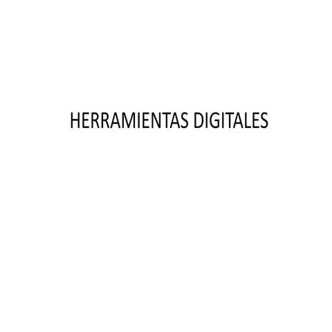 Herramientas digitales