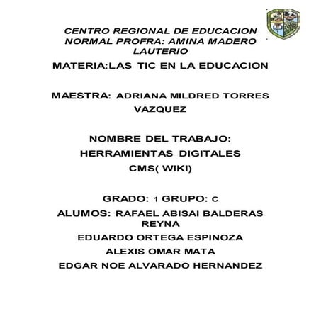 Equipo Drive Herramientas digitales