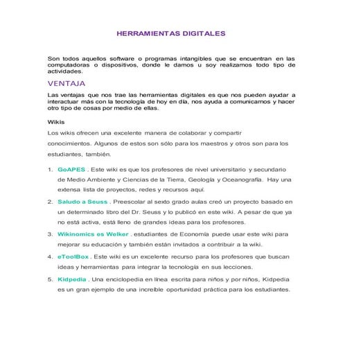 Herramientas digitales