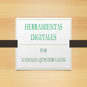 conocer herramientas digitales para trbajar en el aula | PDF